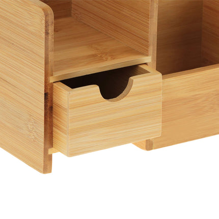 Organisation de bureau en bambou
