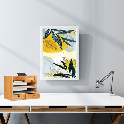 Desk organization with 2 drawers