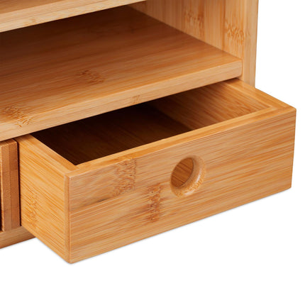 Desk organization with 2 drawers