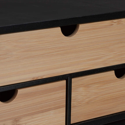 Desk organization with 3 drawers