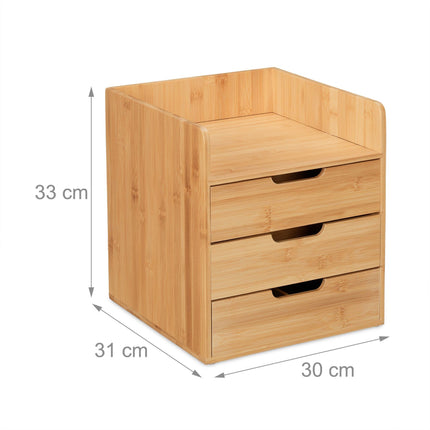 Schreibtischorganisation mit 3 Schubladen