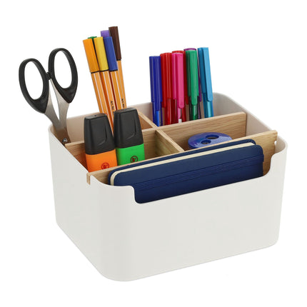 Organisation de bureau avec 5 compartiments