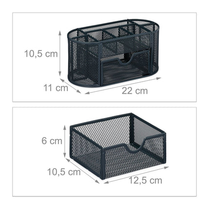 Desk organization with 9 compartments
