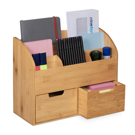 Desk organization with drawers