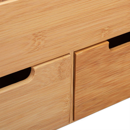 Desk organization with drawers