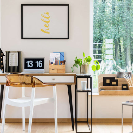 Desk organization with drawers