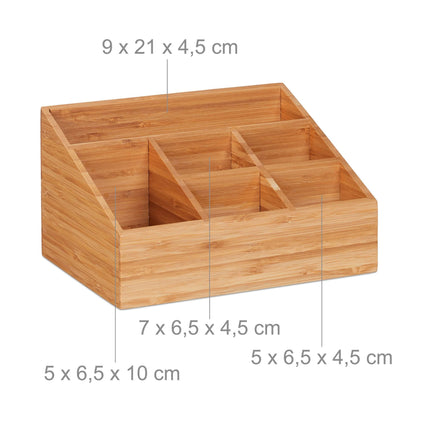 Stolní organizér se 6 přihrádkami
