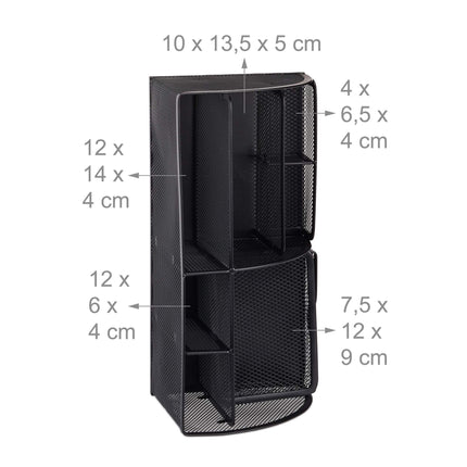 Desk organizer 6 shelves Metal
