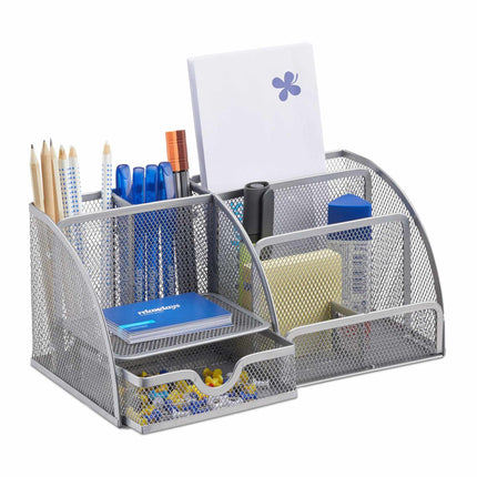 Schreibtisch-Organizer mit 6 Ablagen aus Metall
