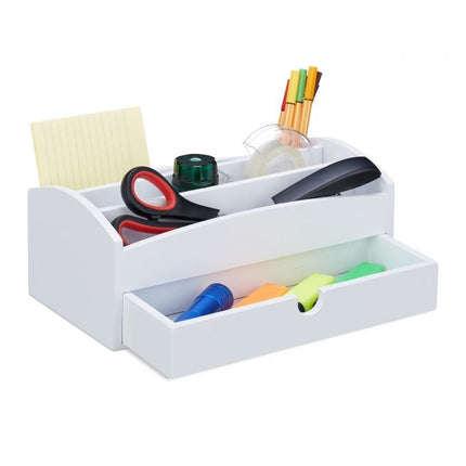 Desk organizer Bamboo White