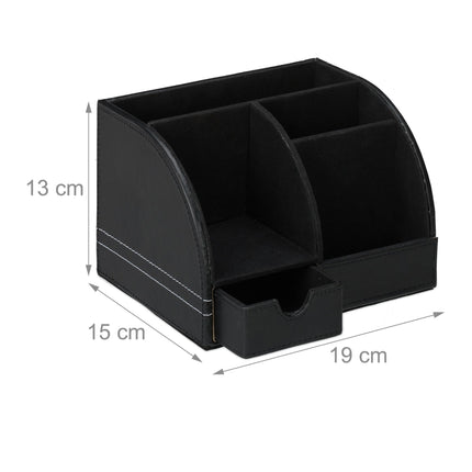 Organiseur de bureau en cuir artificiel