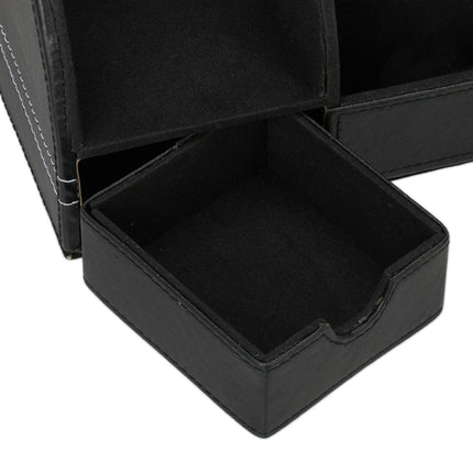 Organiseur de bureau en cuir artificiel