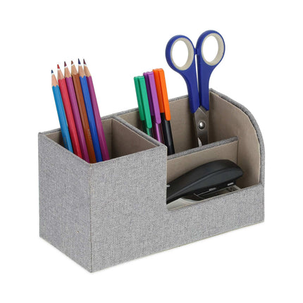 Organiseur de bureau en lin
