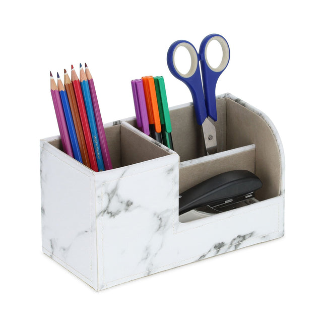 Schreibtisch-Organizer in Marmoroptik