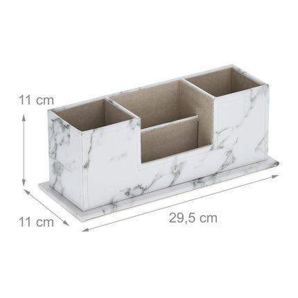 Organiseur de bureau aspect marbre