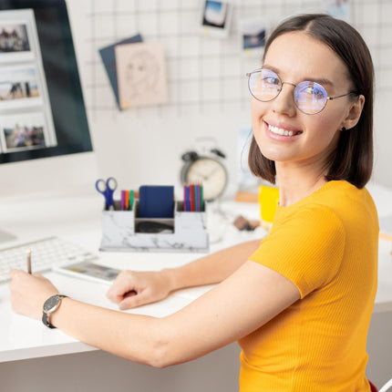 Organiseur de bureau aspect marbre