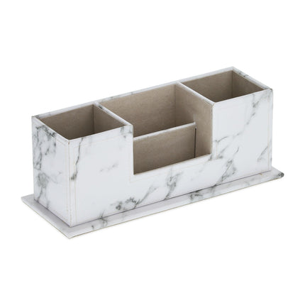 Organiseur de bureau aspect marbre