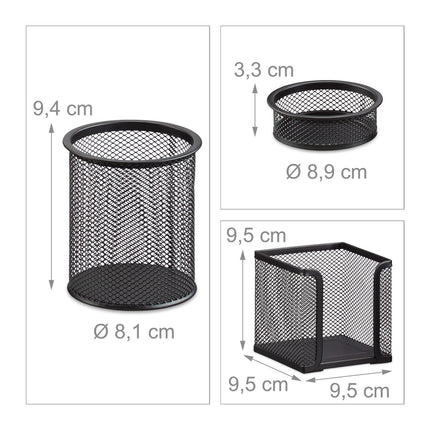 Desk organizer set, 3 parts