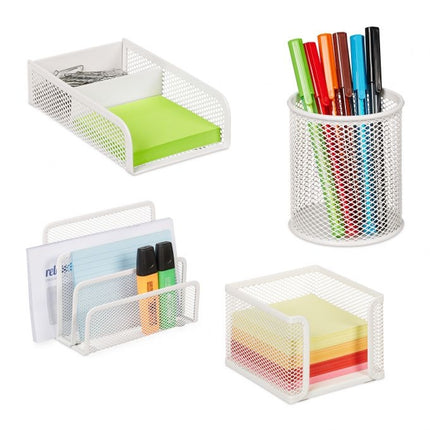 Ensemble de rangement de bureau 4 pièces