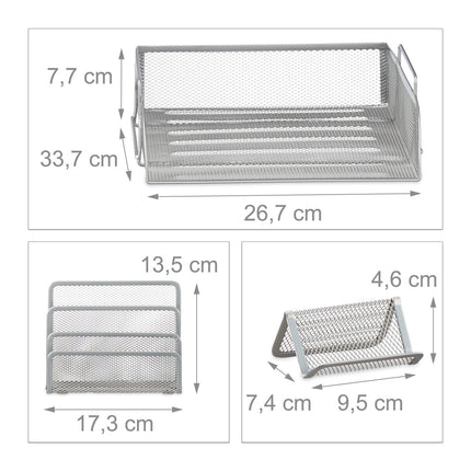 Schreibtisch-Organizer-Set, 7-teilig