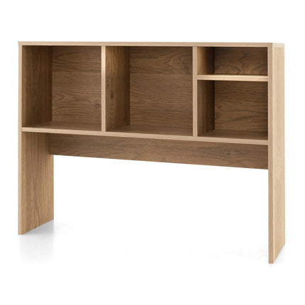 Schreibtischregal mit 4 Fächern Tischregal Schreibtischaufsatzregal Bücherregal 94 x 25 x 73 cm Natur