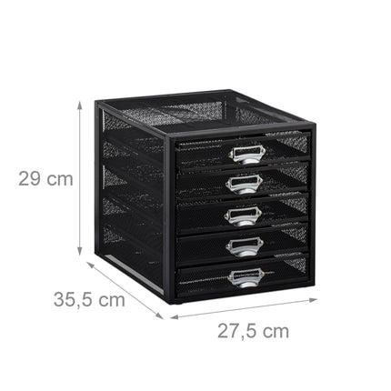 Desk storage A4 with 5 drawers
