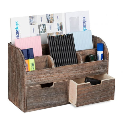 Rangement de bureau en bois
