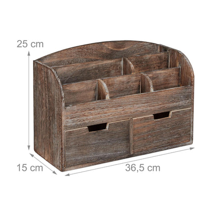 Rangement de bureau en bois