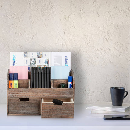Rangement de bureau en bois