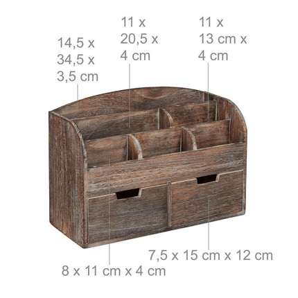 Rangement de bureau en bois
