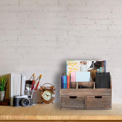 Rangement de bureau en bois