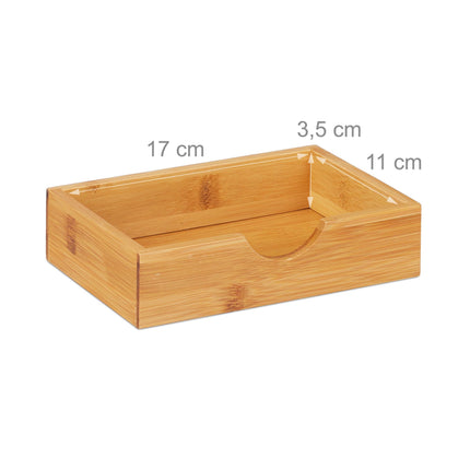 Rangement de bureau avec tiroirs en bambou