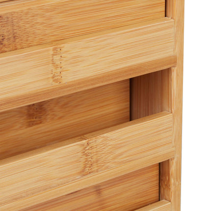 Rangement de bureau avec tiroirs en bambou