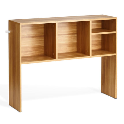 Desktop Bookshelf Hutch, 1-Tier Wood, 37-Inch Wide