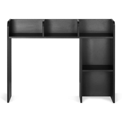 Desktop Bookshelf Hutch, 2-Tier Wood Organizer, Black