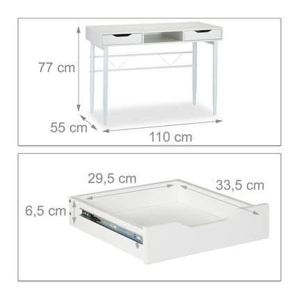 Desk with drawers