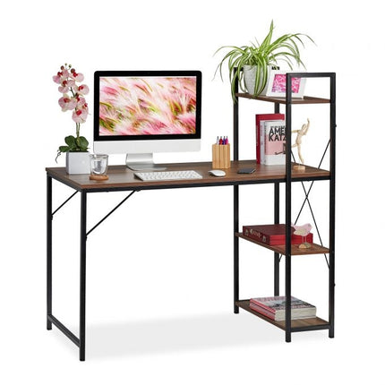Desk with shelf