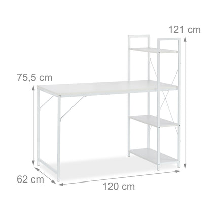 Desk with shelf