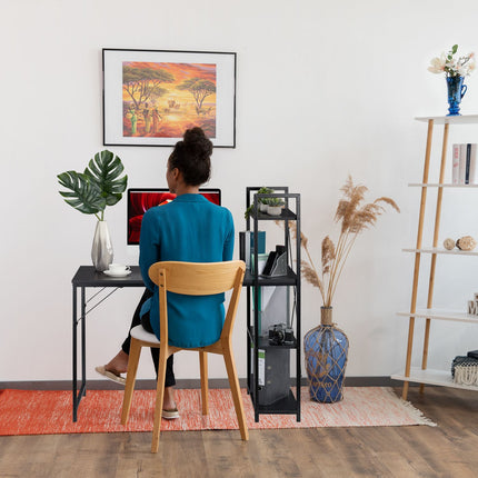 Desk with shelf