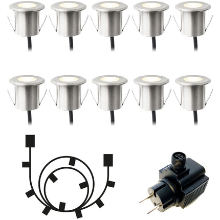 Dexter Decklight 10er-Pack Silbernes Starterpaket