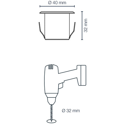 Dexter Decklight 5er-Pack Silber