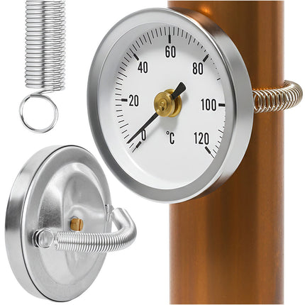 Dial Thermometer for 0-120C Ovens, Pipe Mount