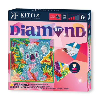Diamantové malování koala, DIY sada s nástroji a příslušenstvím