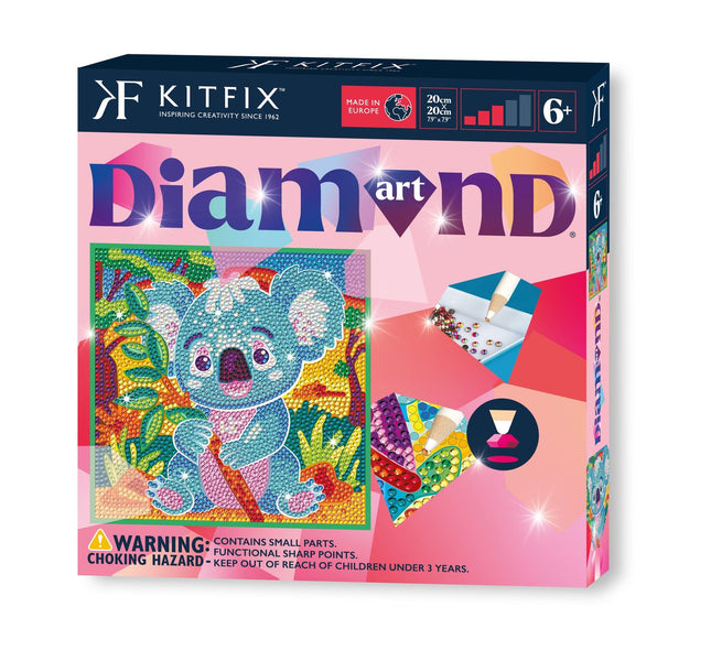 Diamantové malování koala, DIY sada s nástroji a příslušenstvím