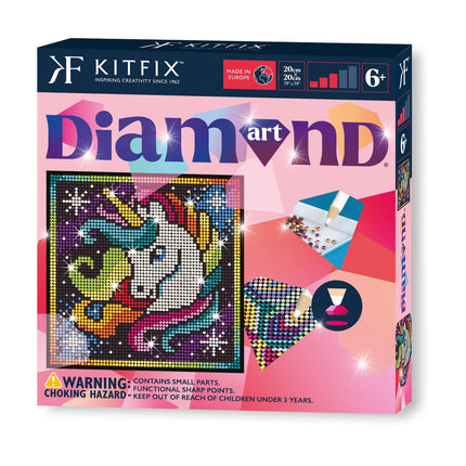 Diamantové malování jednorožec, DIY sada s nástroji a příslušenstvím