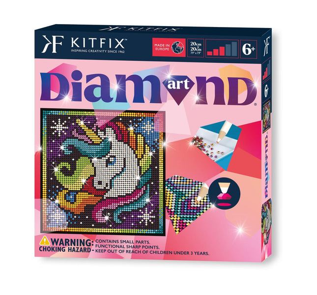 Diamantové malování jednorožec, DIY sada s nástroji a příslušenstvím