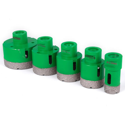 Diamond Hole Saw Set, 5-Piece M14, 22–65 mm for Tile, Granite