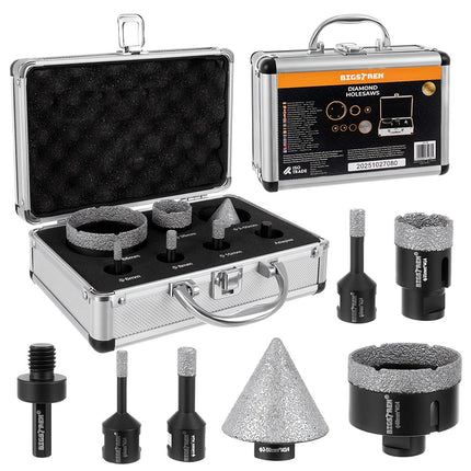 Diamant Lochsägen-Set, 7-tlg., 6-68mm, M14 Adapter