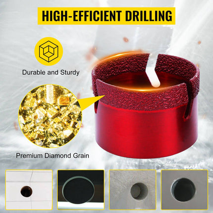 Diamond Hole Saw Set, 8-Piece 20–68mm M14 Thread