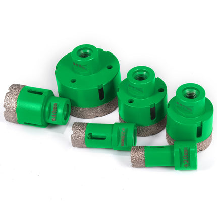 Diamond Hole Saw Set, M14, 20–68 mm, 8-Piece